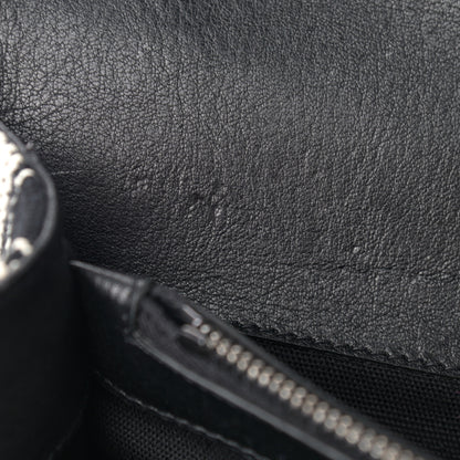 Saint Laurent Berber Chevron Tassel Monogram Large College Bag Black 12 of 12