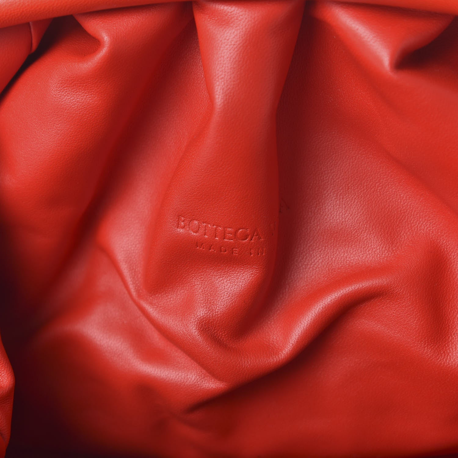 Bottega Veneta Nappa Maxi Intrecciato The Pouch Oversized Clutch Bright Red 8 of 9