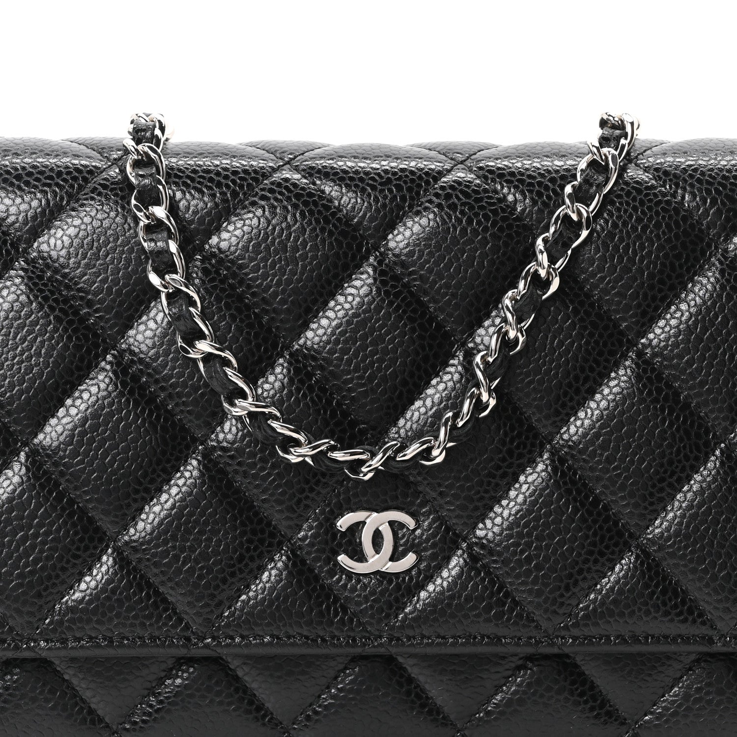 Chanel Caviar Quilted Wallet on Chain WOC Black 8 of 10