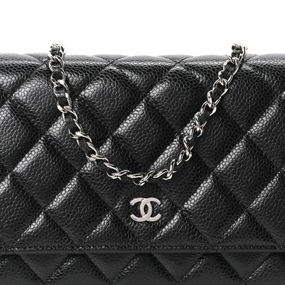 Chanel Caviar Quilted Wallet on Chain WOC Black 8 of 10