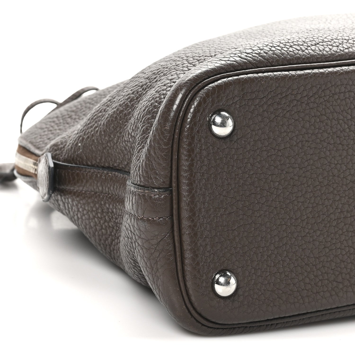 Hermes Taurillon Clemence Bolide 31 Chocolate 9 of 10