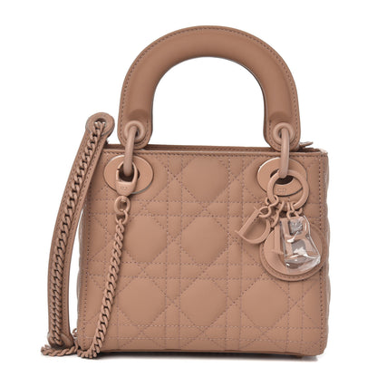 Christian Dior Ultra Matte Calfskin Cannage Mini Lady Dior Light Beige 1 of 10