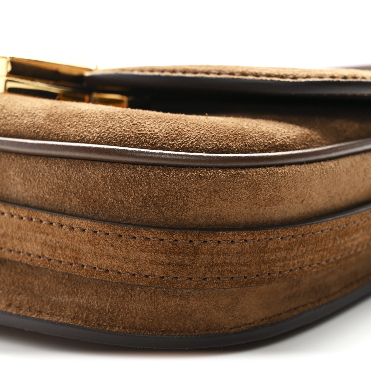 Tom Ford Suede Mini Wallis Flap Bag Brown 9 of 9
