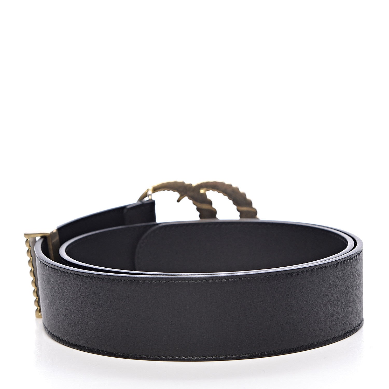 Gucci Moon Calfskin Torchon Double G 40mm Belt 85 34 Black 3 of 7