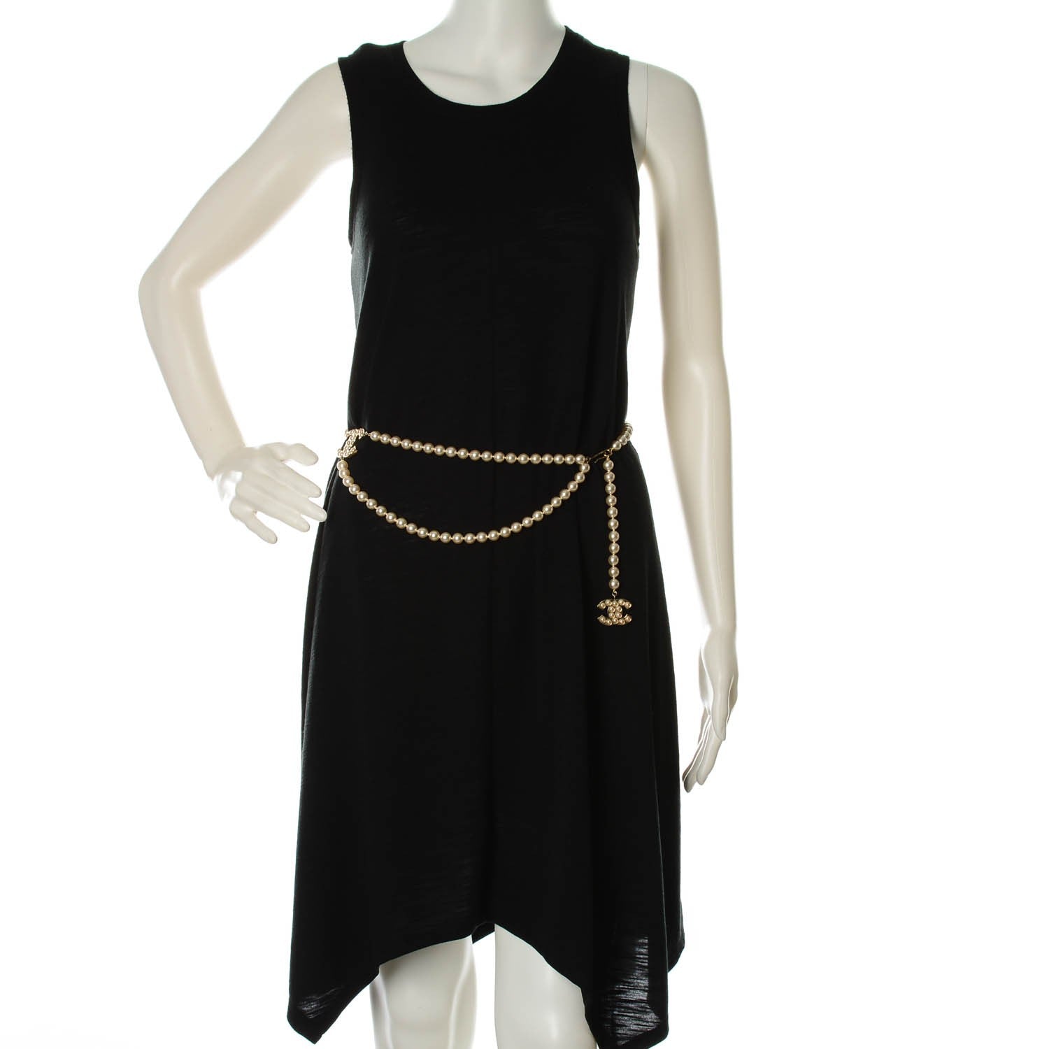 Chanel Pearl CC Double Strand Belt Gold 2 of 6