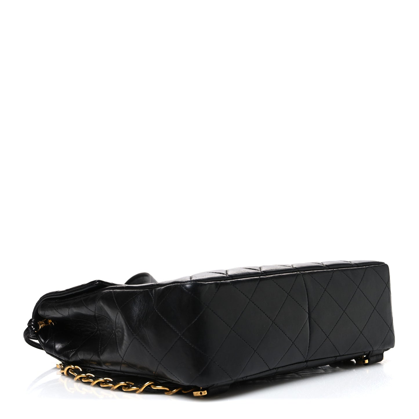 Lambskin Quilted Backpack Black