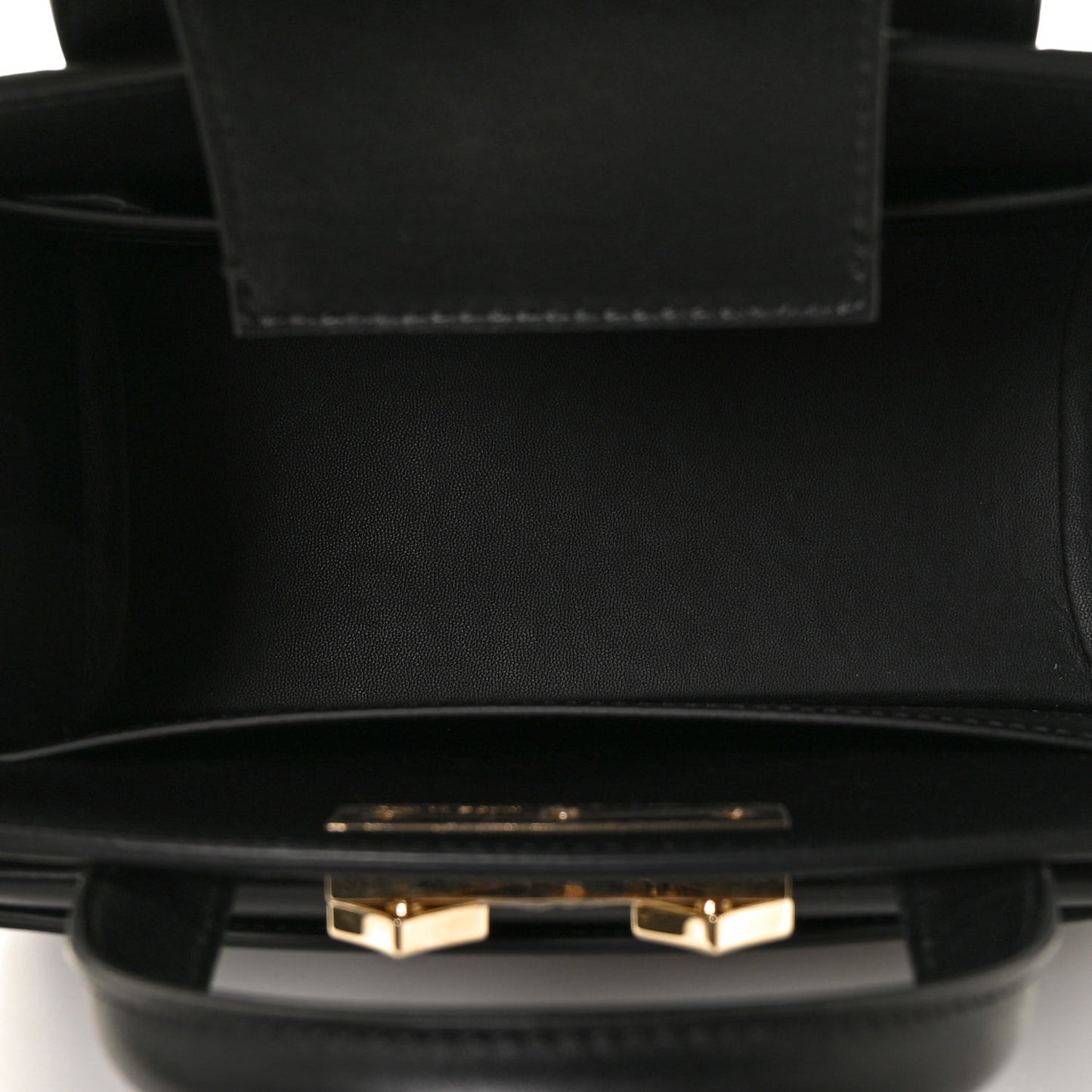 Calfskin Lux Studded Milano Tote Black