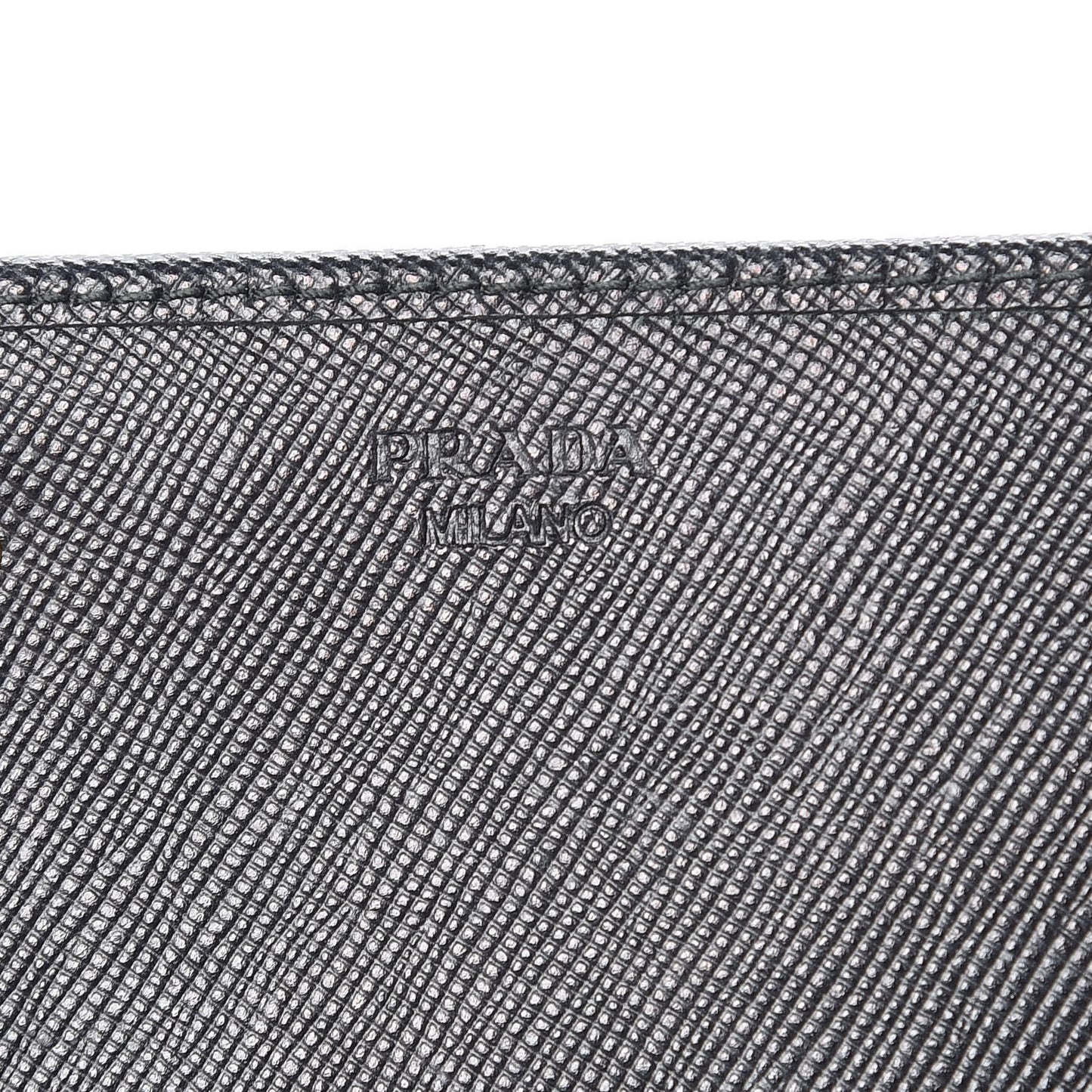 Saffiano Metal Continental Flap Wallet Black