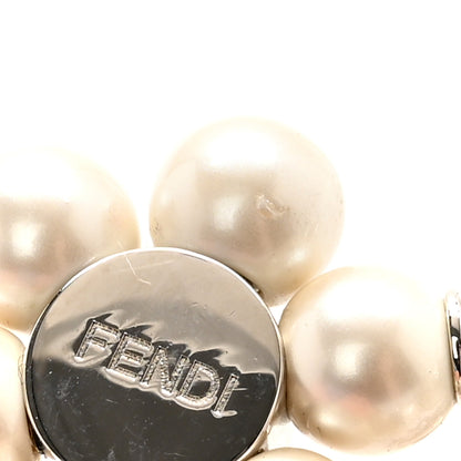 Fendi Mink Fur Pearl Chick Pom Pom Bag Charm Azzurro 4 of 4