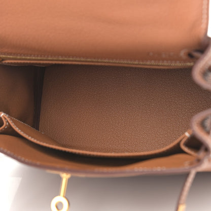 Hermes Togo Kelly Retourne 25 Gold 5 of 12