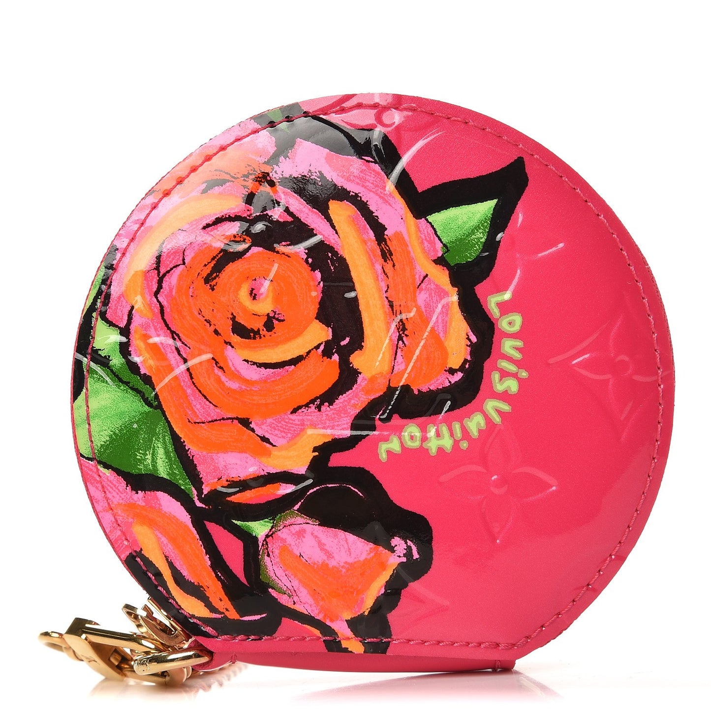 Vernis Roses Chapeau Coin Purse Rose Pop