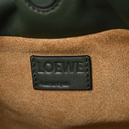 Loewe Calfskin Mini Flamenco Knot Short Strap Clutch Khaki 6 of 9