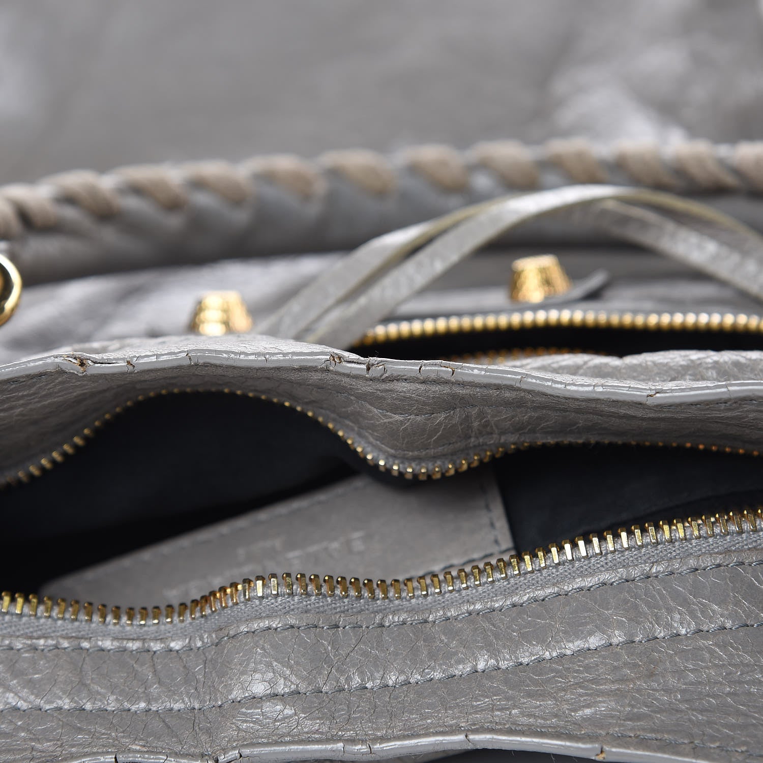 Balenciaga Agneau Giant 12 Gold Hardware City Gris Pyrite 18 of 20