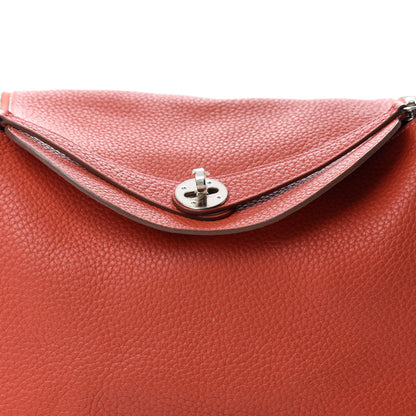 Hermes Taurillon Clemence Lindy 30 Sanguine Rouge Pivoine 9 of 16