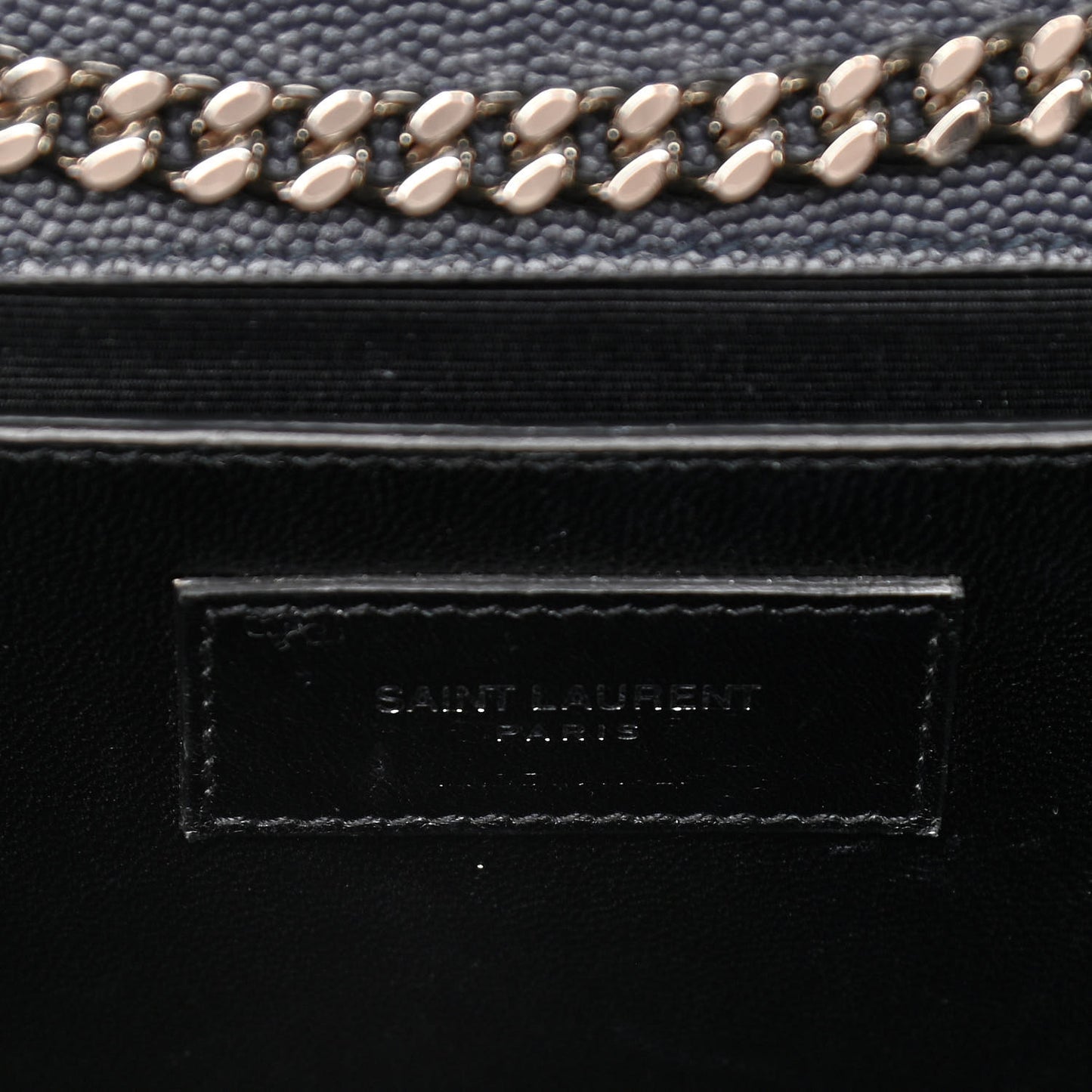 Grain De Poudre Medium Classic Monogram Kate Satchel Deep Marine