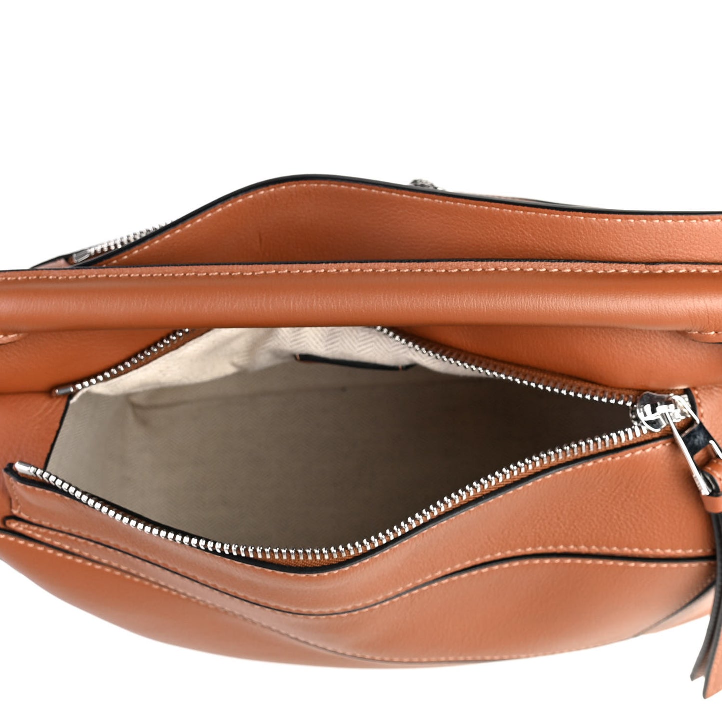 Calfskin Small Puzzle Bag Tan