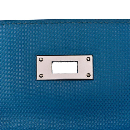 Hermes Swift Grain d'H Ghillies Kelly 35 Bleu Izmir 12 of 44