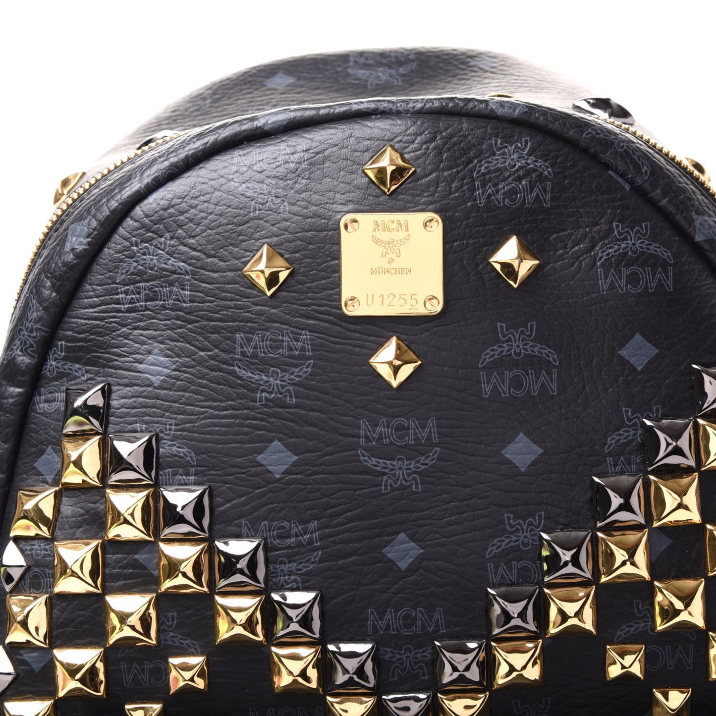 Visetos Studded Medium Stark M Backpack Black