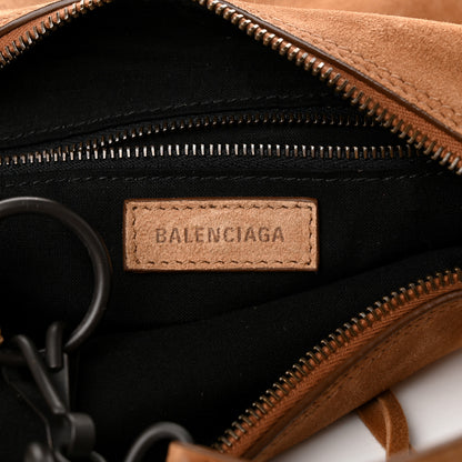 Balenciaga Suede Classic Hardware Small Le City Hobo Bag Camel 6 of 10