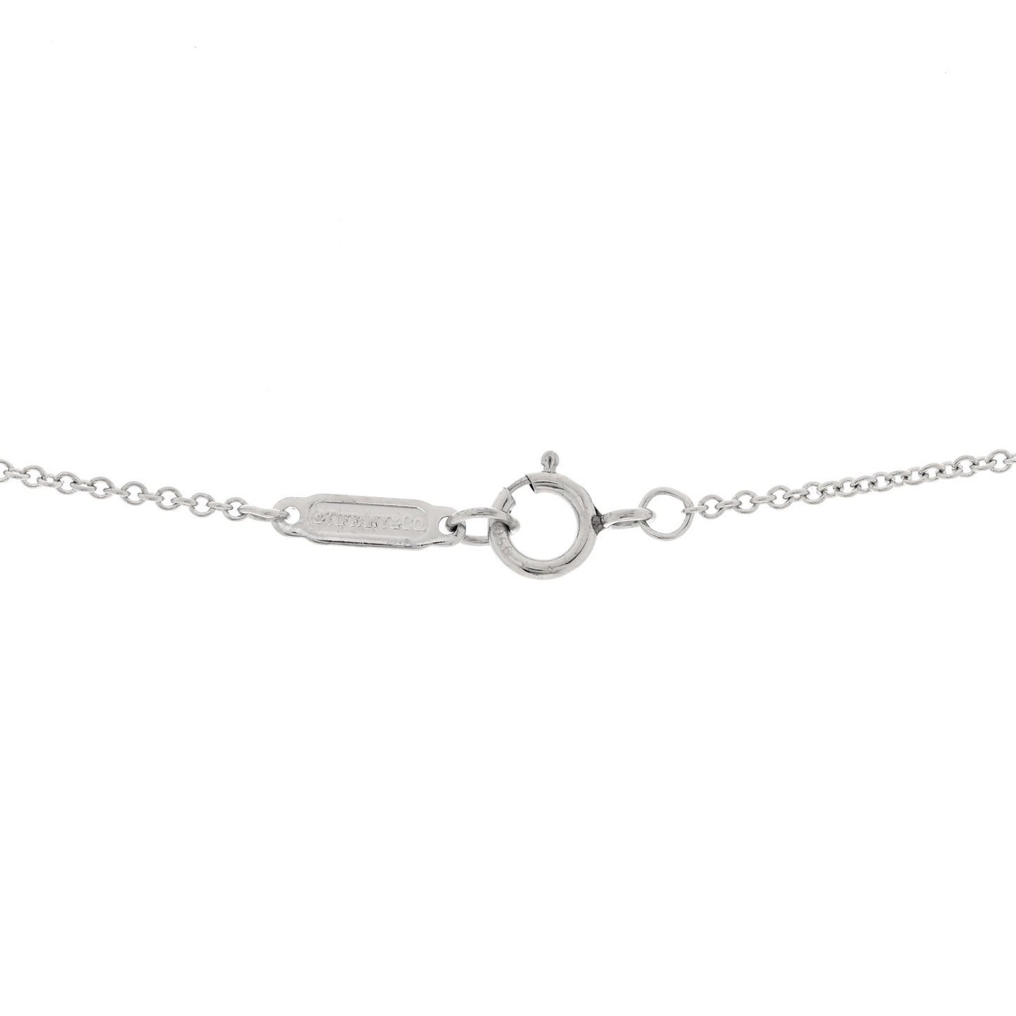 Platinum Diamond Moon Pendant Necklace