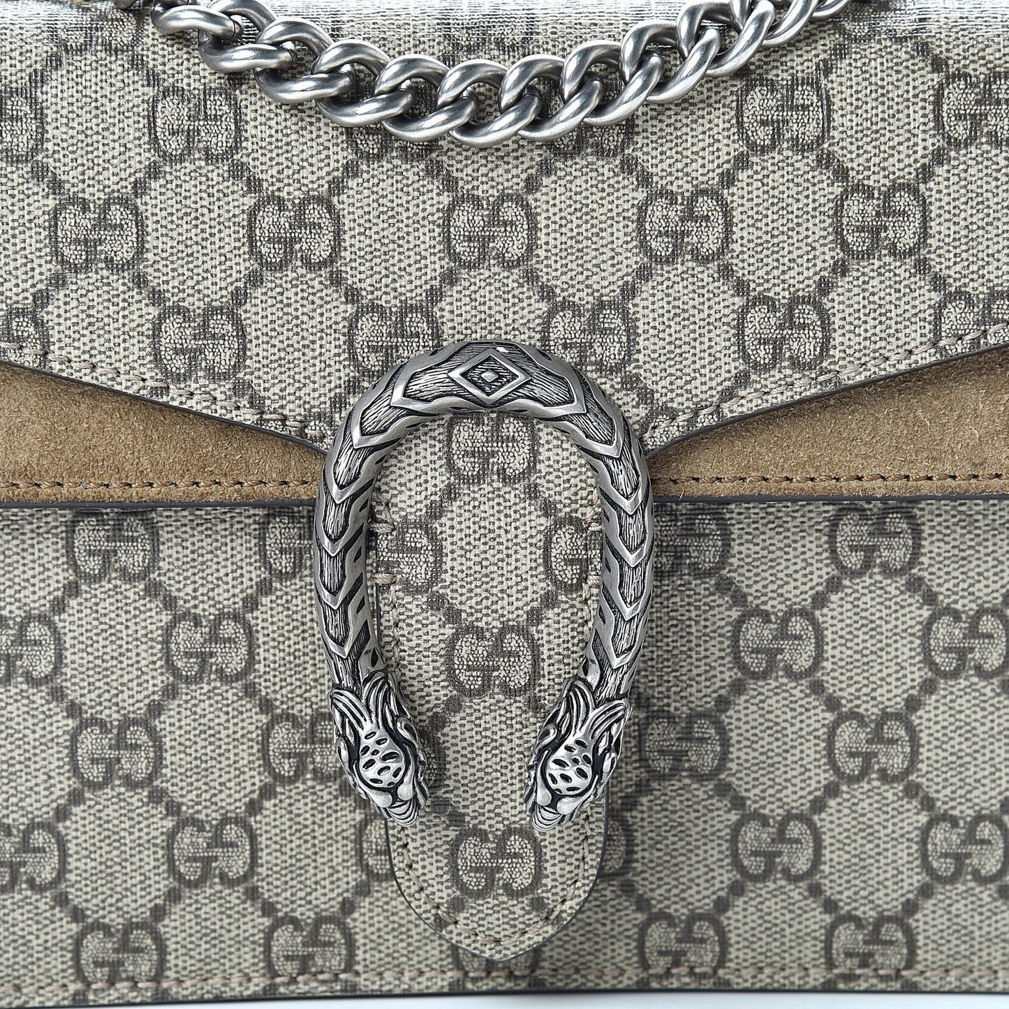 GG Supreme Monogram Mini Dionysus Shoulder Bag Taupe