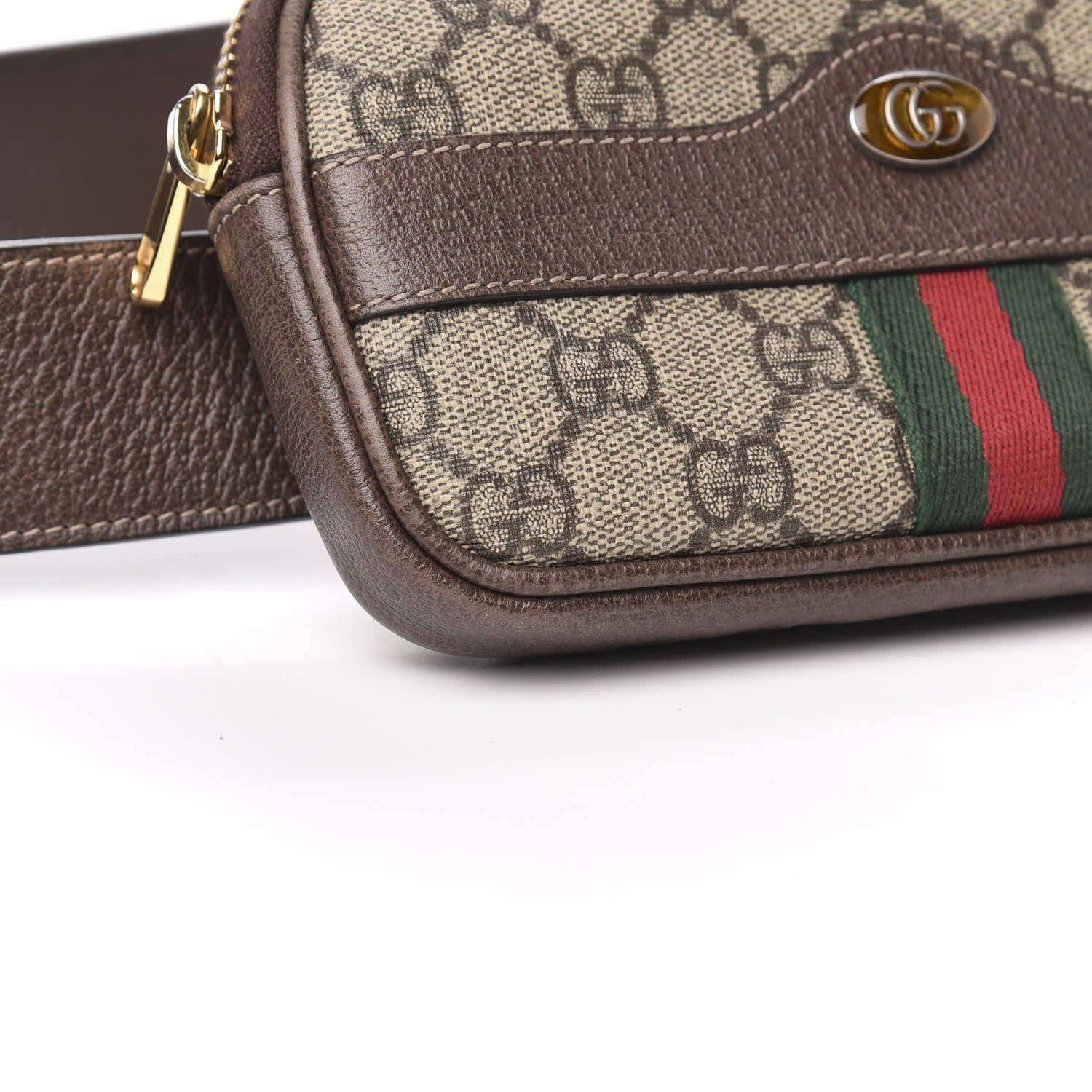 Gucci GG Supreme Monogram Ophidia Belted iPhone Case 95 38 Dark Brown 8 of 10