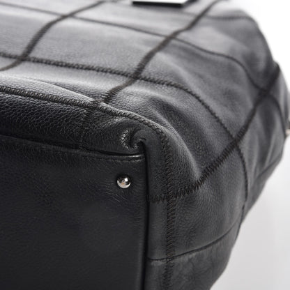 Chanel Caviar Square Stitched Tote Black 12 of 13