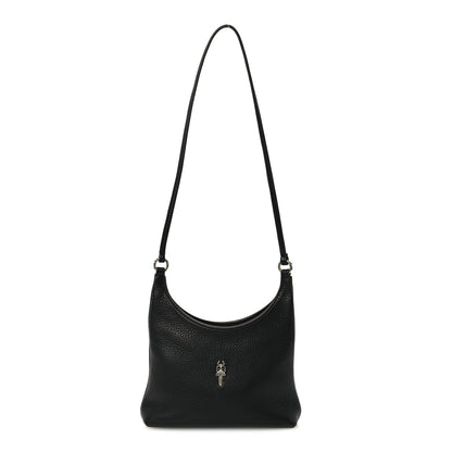 Chrome Hearts Grained Calfskin Viv Dagger Hobo Bag Black 1 of 10