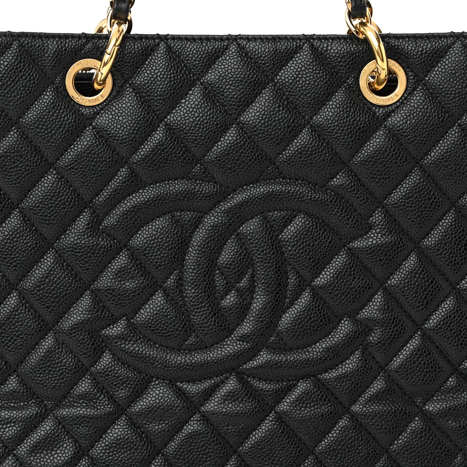 Chanel Caviar Quilted Grand Shopping Tote GST Black 8 of 11