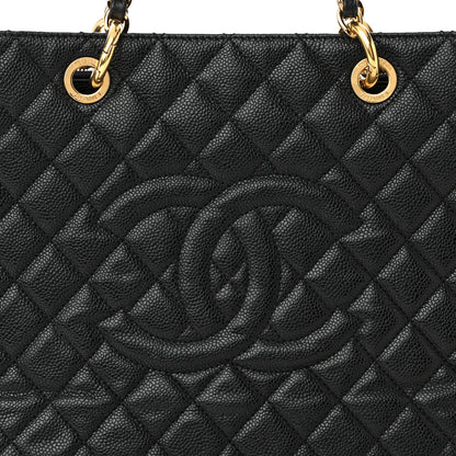 Chanel Caviar Quilted Grand Shopping Tote GST Black 8 of 11