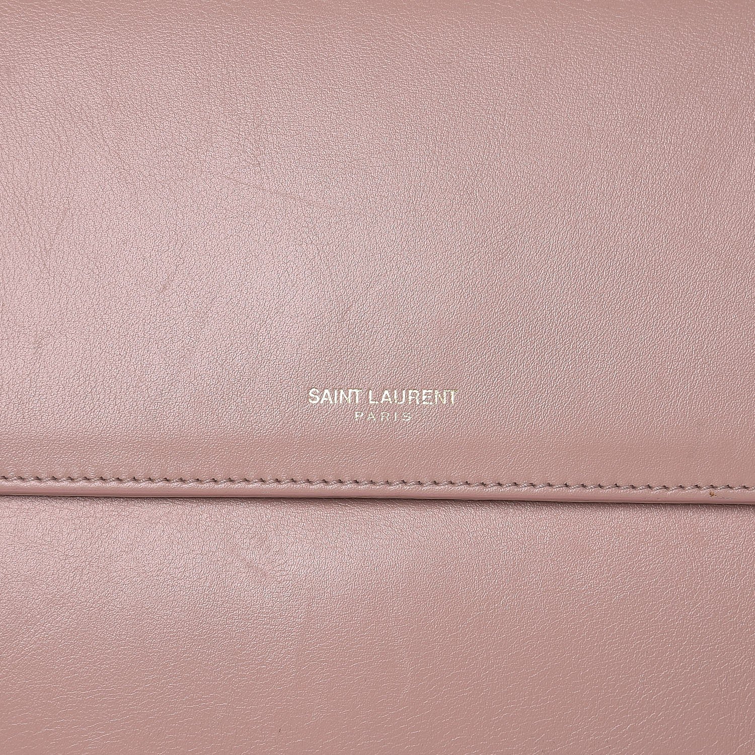 Saint Laurent Calfskin Medium Moujik Top Handle Bag Pale Blush 16 of 17
