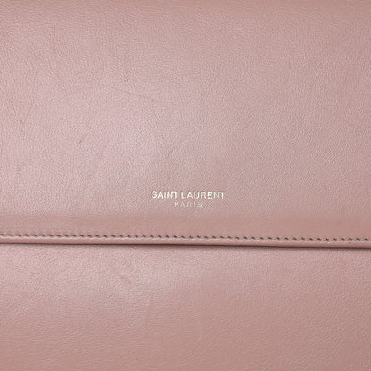 Saint Laurent Calfskin Medium Moujik Top Handle Bag Pale Blush 16 of 17