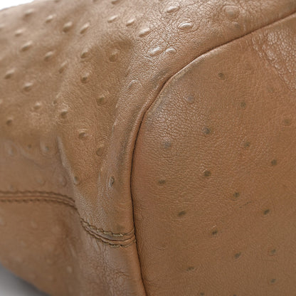 Givenchy Calfskin Ostrich Embossed Medium Nightingale Brown 12 of 14