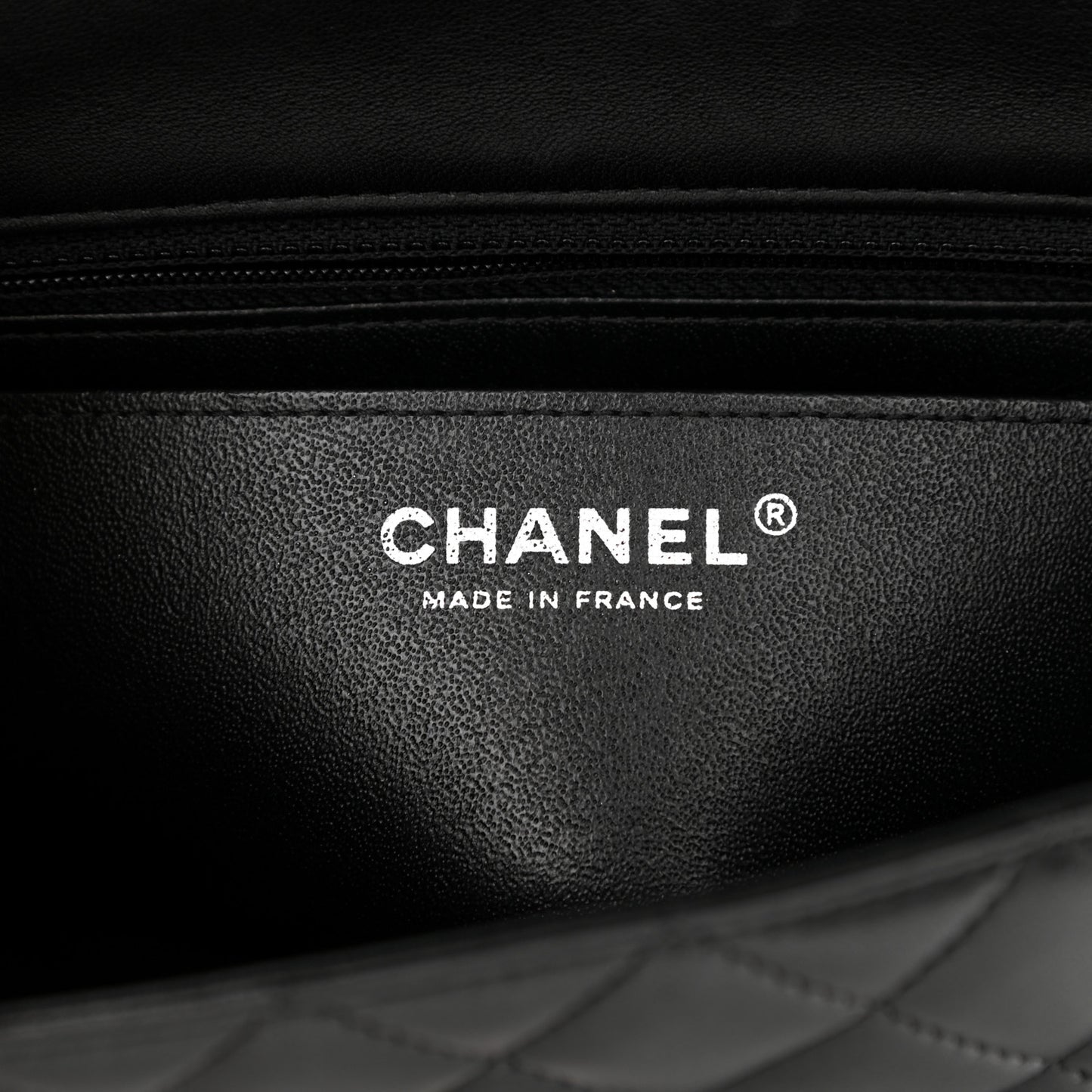 Lambskin Quilted Mini Rectangular Flap Black