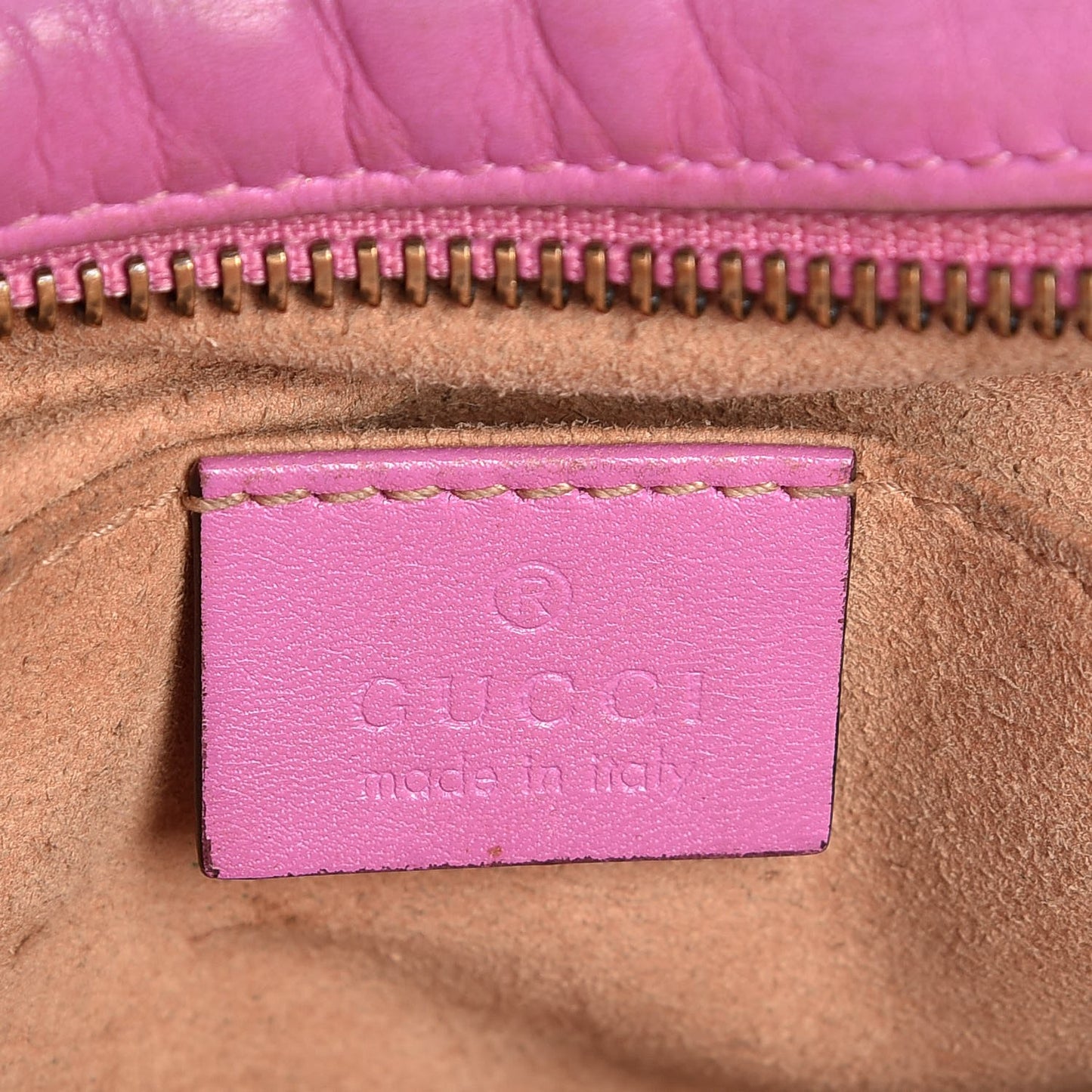 Calfskin Matelasse Mini GG Marmont Chain Shoulder Bag Candy Mousse