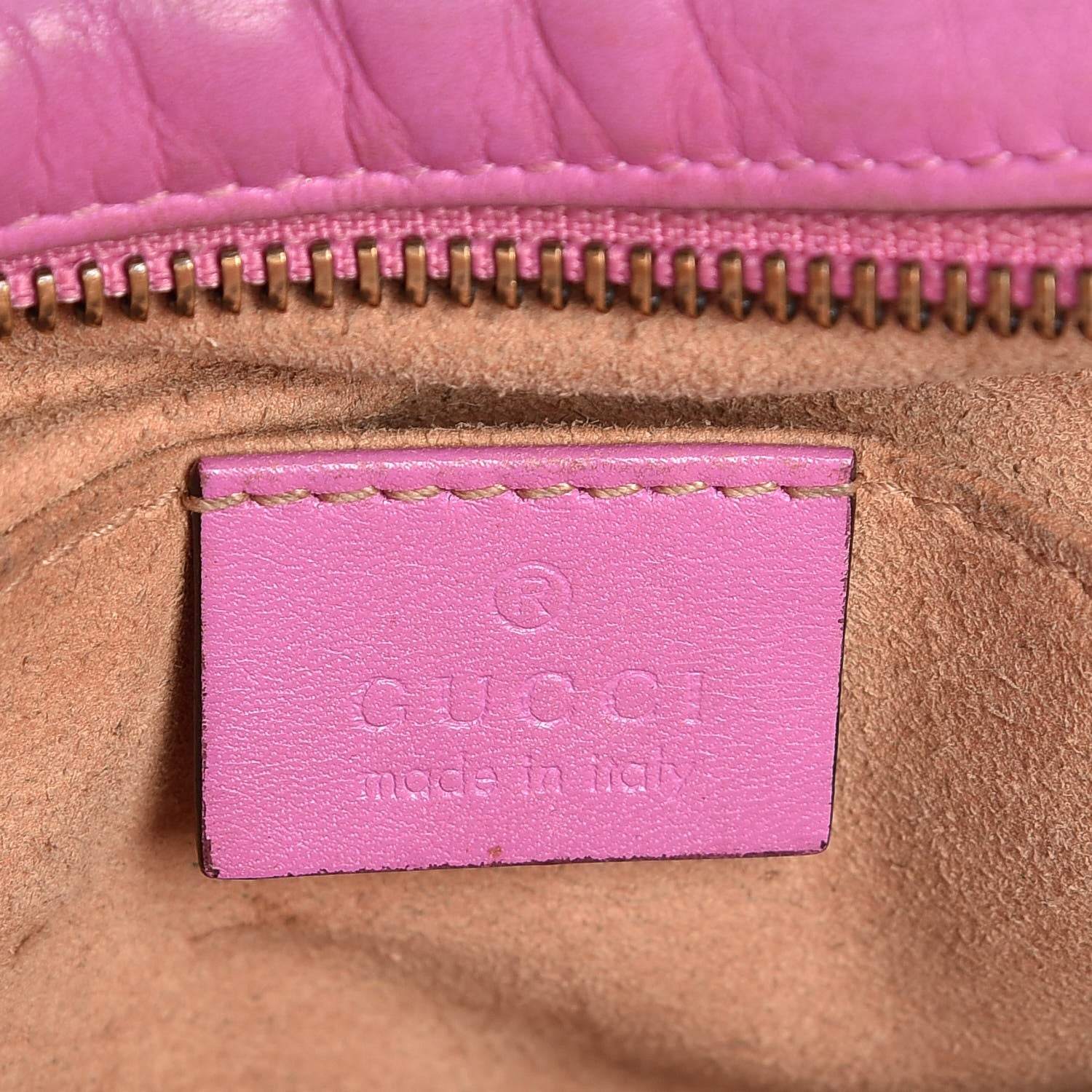 Gucci Calfskin Matelasse Mini GG Marmont Chain Shoulder Bag Candy Mousse 6 of 21