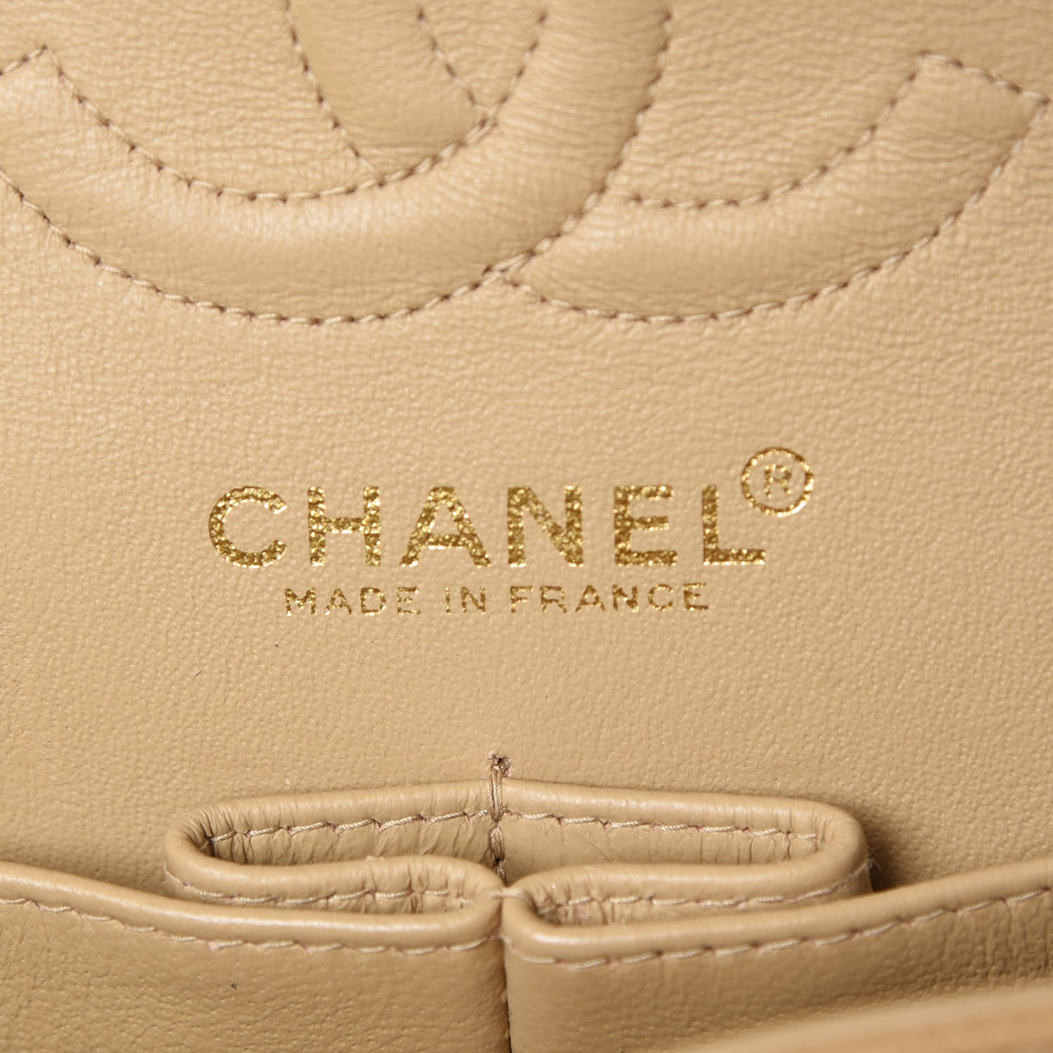 Chanel Caviar Quilted Small Double Flap Beige 8 of 9