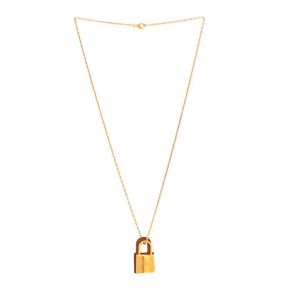 Hermes Swift Small O'Kelly Pendant Necklace Gold 3 of 5