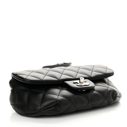 Chanel Calfskin Quilted CC Uniform Flap Belt Bag Black 4 of 11