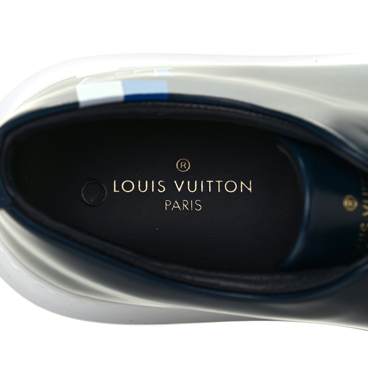 Louis Vuitton Calfskin Mens LV Beverly Hills Sneakers 5 Marine 7 of 12