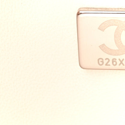 Chanel Caviar Quilted Medium Double Flap White 7 of 13