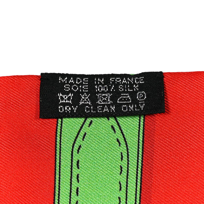 Hermes Silk Harnais Des Presidents Maxi Twilly Red Multicolor 3 of 4