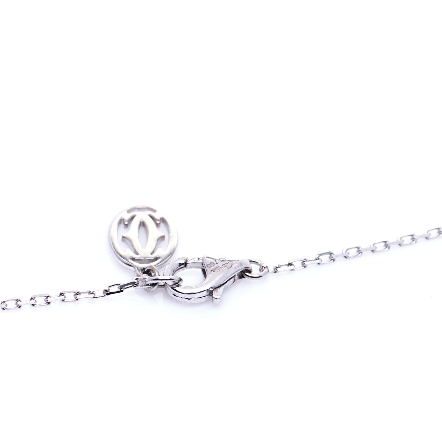 18K White Gold Diamond SM D'Amour Pendant Necklace