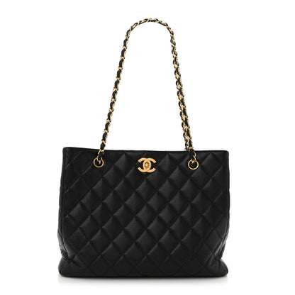 Chanel Caviar Quilted Shopping Tote Black 1 of 18