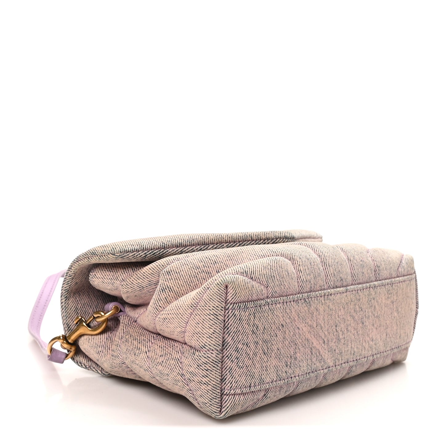 Denim Y Quilted Monogram Toy Loulou Crossbody Bag Bleached Lilac
