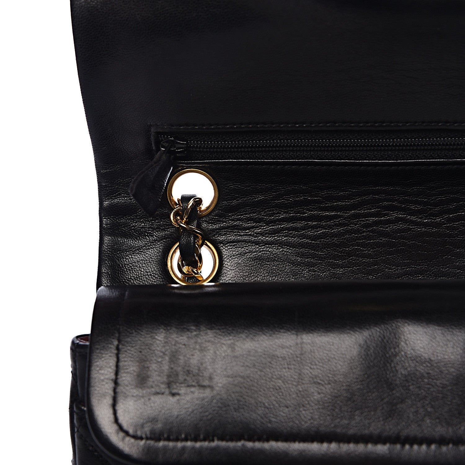Chanel Lambskin Quilted Small Double Flap Black 12 of 16
