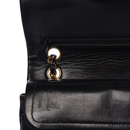 Chanel Lambskin Quilted Small Double Flap Black 12 of 16