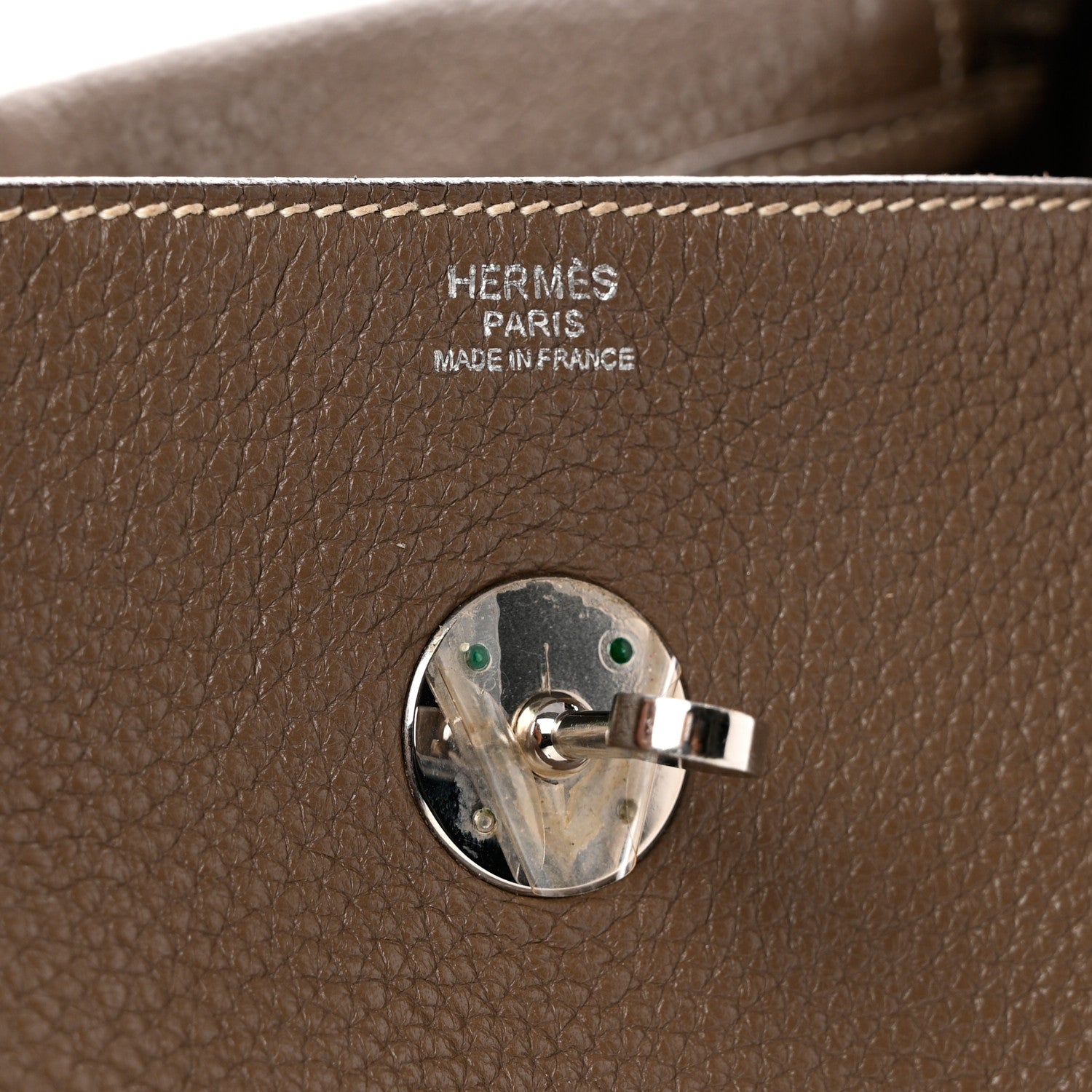 Hermes Taurillon Clemence Lindy 34 Etoupe 6 of 12