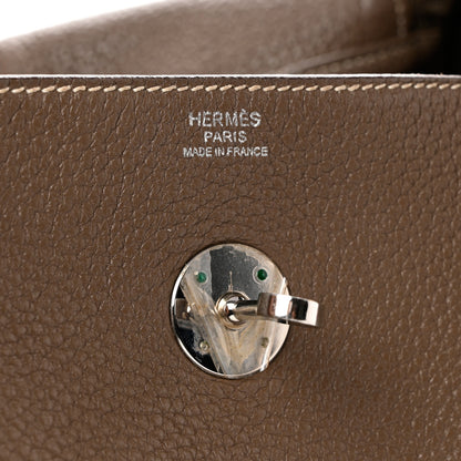 Hermes Taurillon Clemence Lindy 34 Etoupe 6 of 12