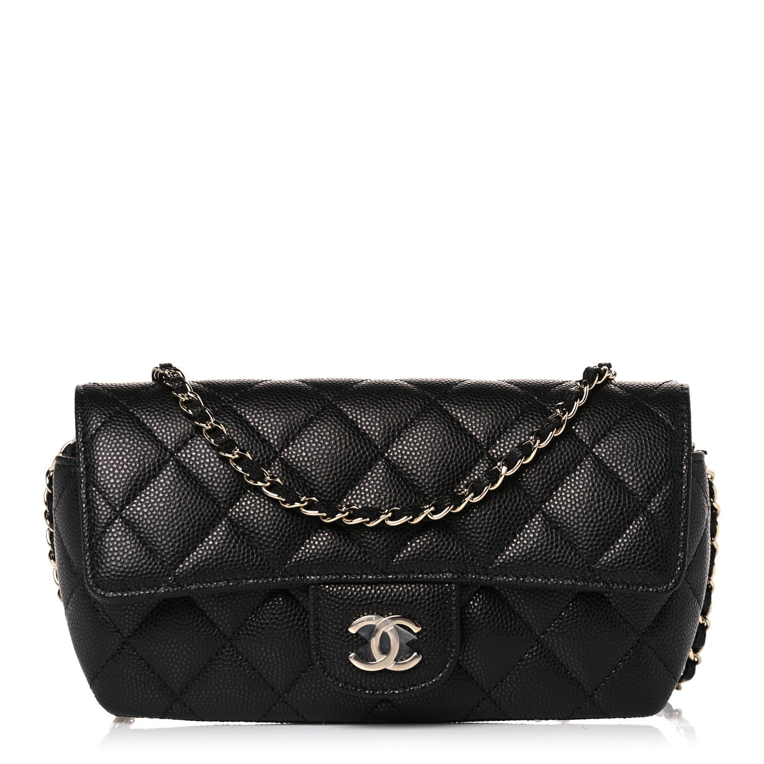 Chanel Caviar Quilted Glasses Case With Chain Black 1 of 11